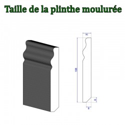 plinthes décoratives moulurées pour parquet