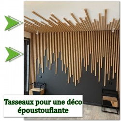 Mur en tasseaux bois