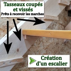 kit tasseau bois prêt à poser