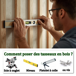 Comment fixer les tasseaux de bois au mur ?
