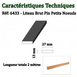 acheter tasseau bois brut