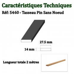 tasseau bois brut longueur 2 mètres