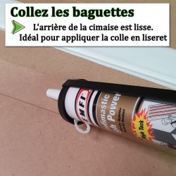 couper un quart de rond à 45 degrés