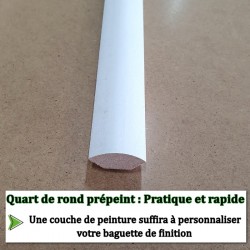 moulure quart de rond blanc