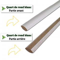 quart de rond blanc parquet