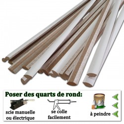 un quart de rond en bois