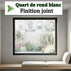 baguette quart de rond bois blanc