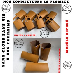 Connecteur pour terrain de pétanque intérieur et extérieur en cuir made in france