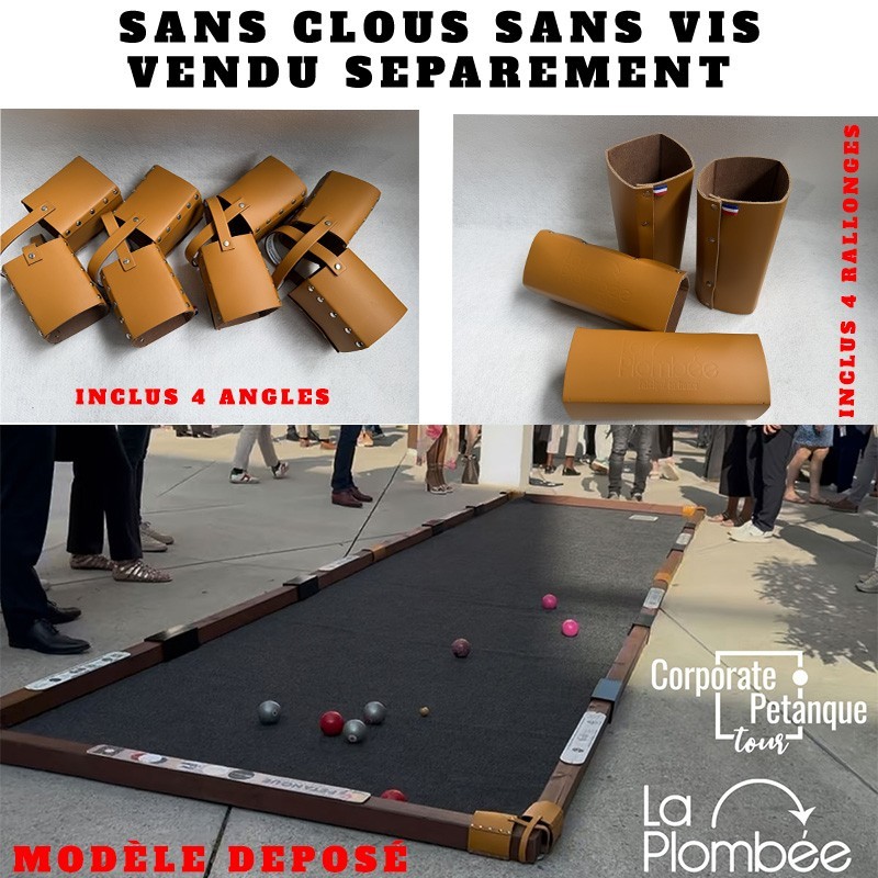 Connecteur pour terrain de pétanque intérieur et extérieur