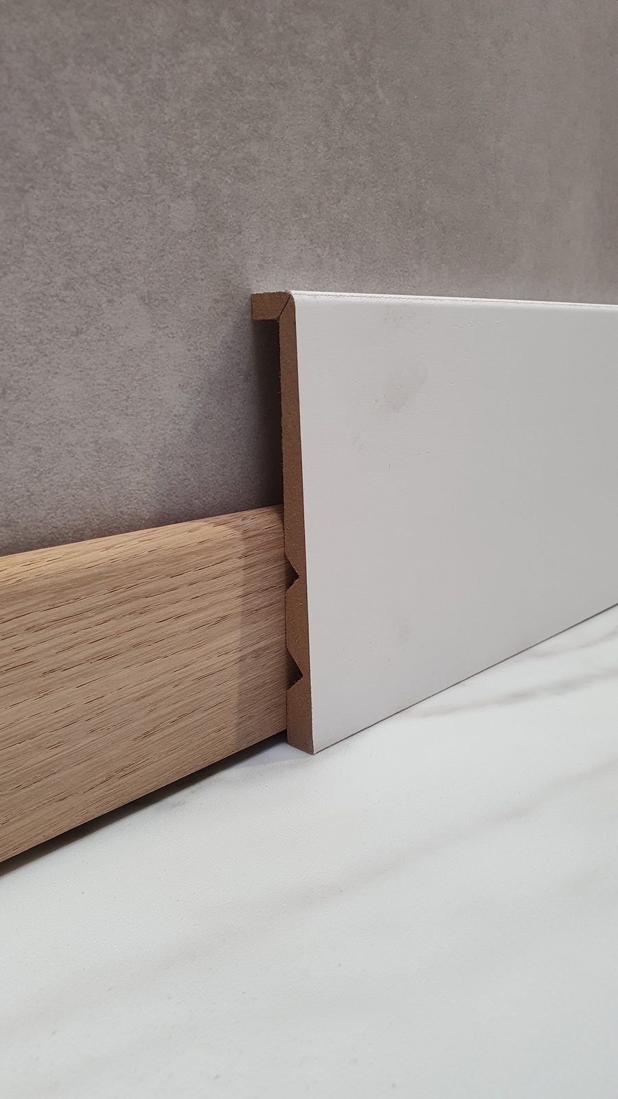 plinthe à recouvrement