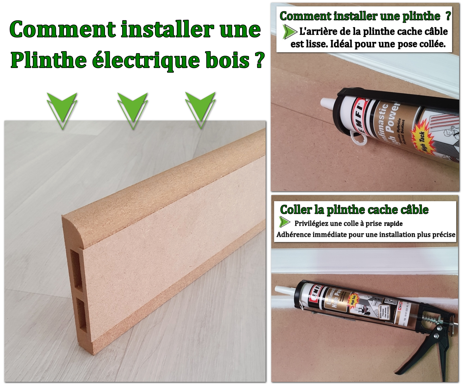 poser des plinthes électriques